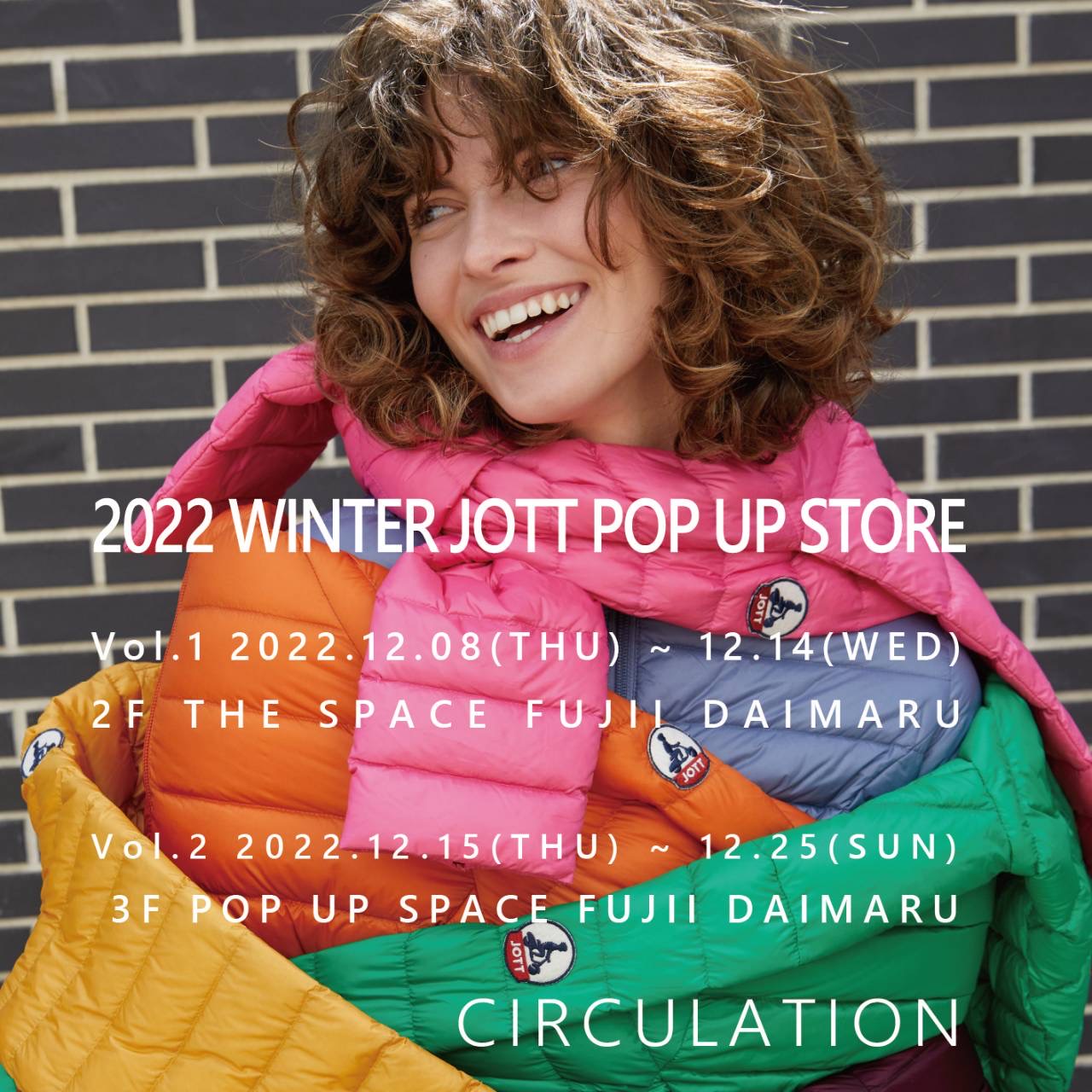 藤井大丸2F THE SPACE『2022 Winter JOTT POP UP STORE』